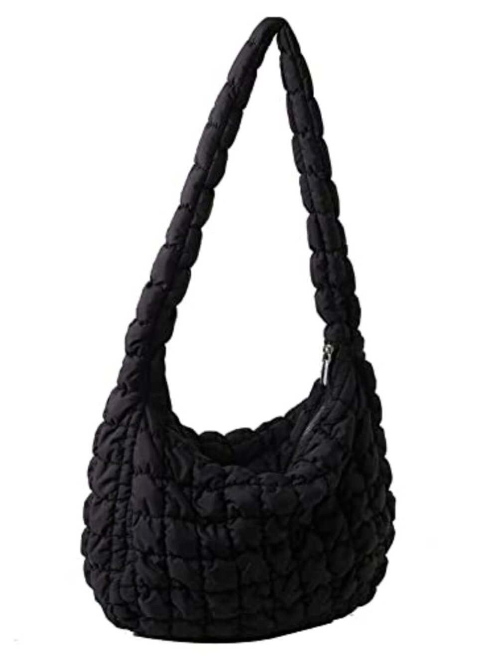 Quilted Puffer Tote Bag Nylon Large Capacity Puffy Shoulder Crossbody